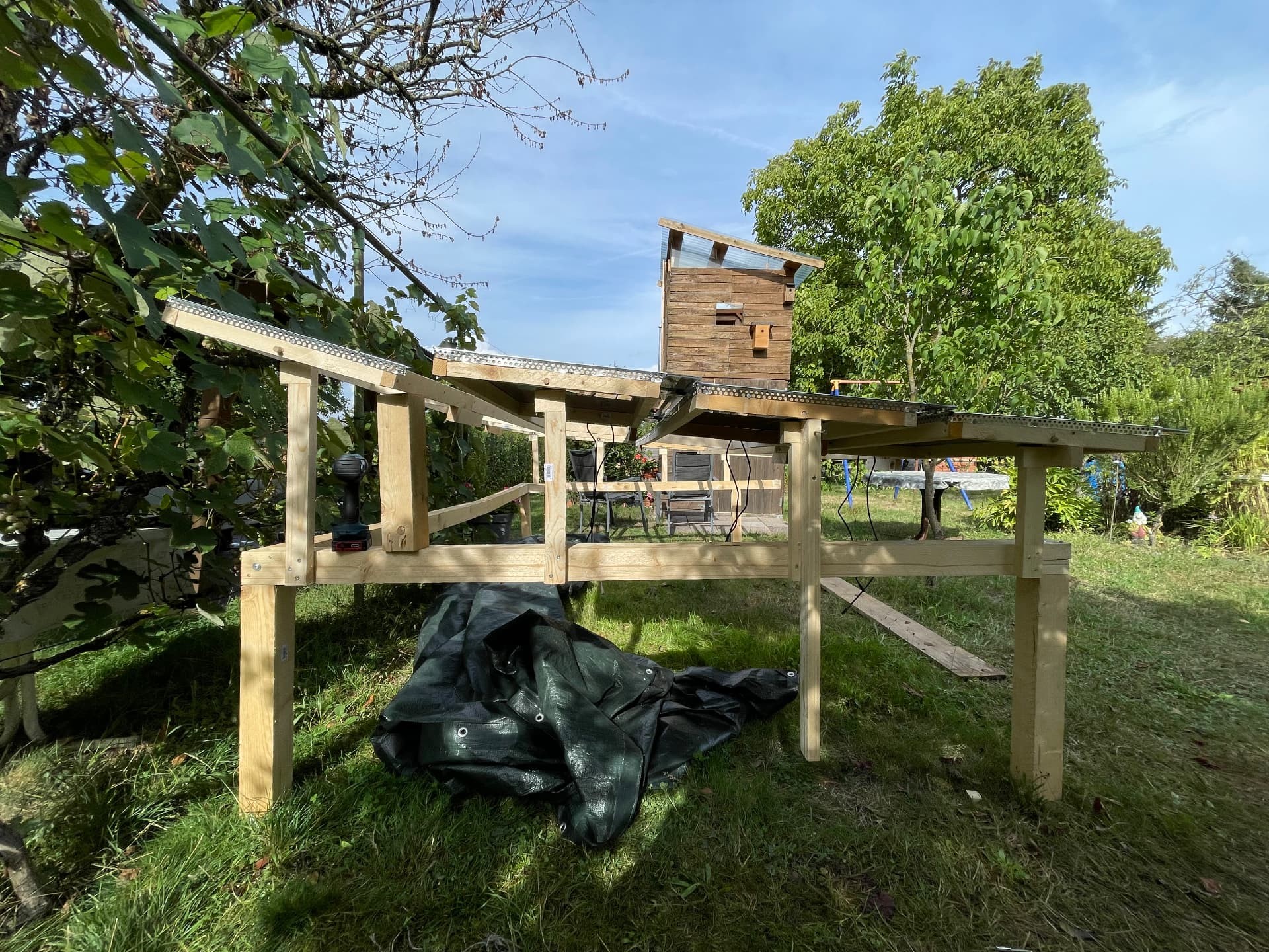 First panels test-fitted